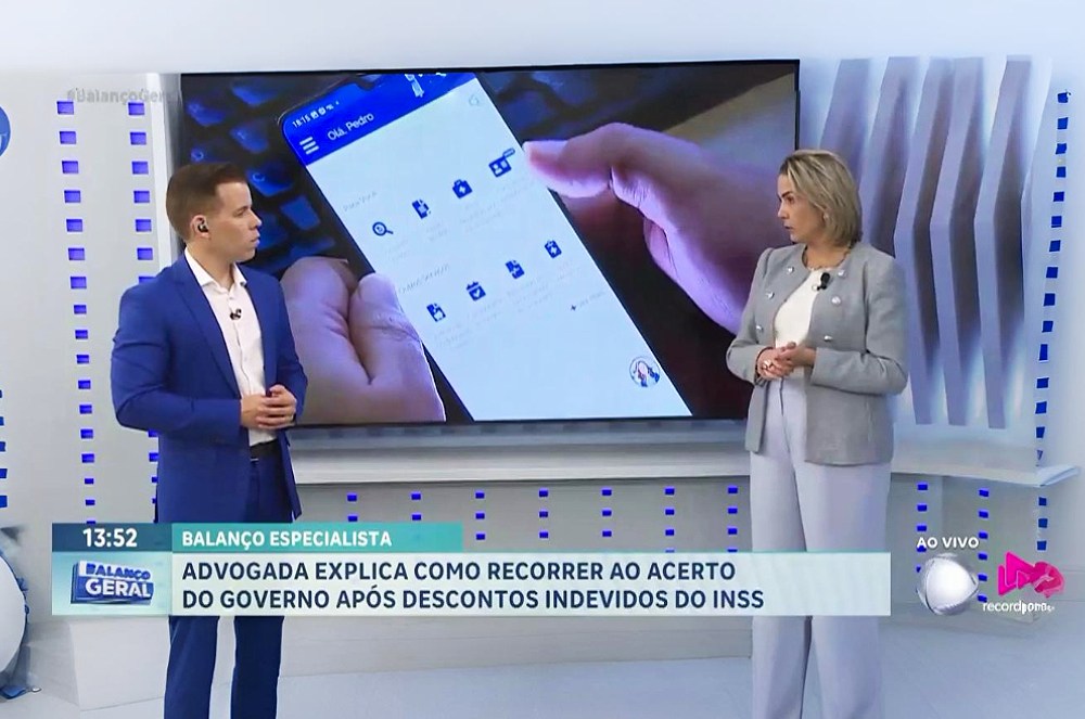 Entrevista Exclusiva: Dra. Katia Viegas explica no Balanço Geral da Record como funciona o ressarcimento da fraude do INSS